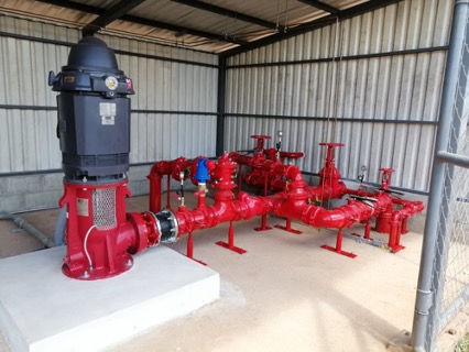 Bomba de control instalacion San Pancho